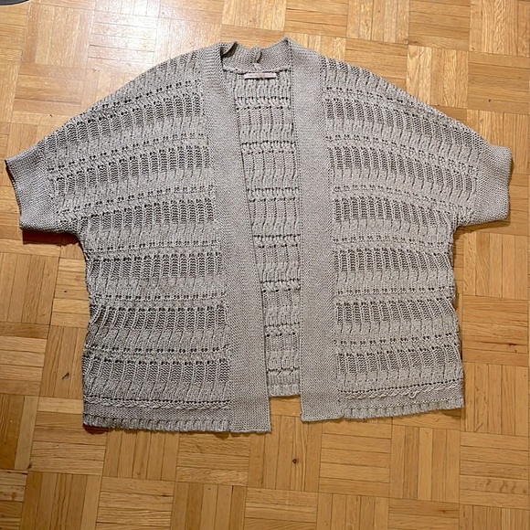 Knit Short Sleeve Cardigan - Picture 1 of 3